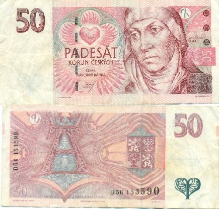 Česká republika - 50 korun - bankovka