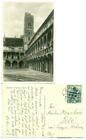 Břeclav - zámek - pohlednice
