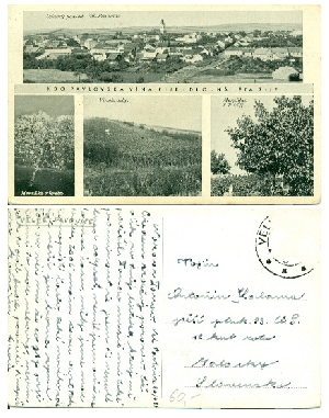 Velké Pavlovice - pohlednice okénková